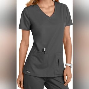 Grey's Anatomy by Barco 4 Pocket V Neck Scrubs Top